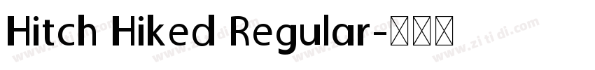 Hitch Hiked Regular字体转换